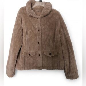 Cozy Tan Faux Fur Jacket